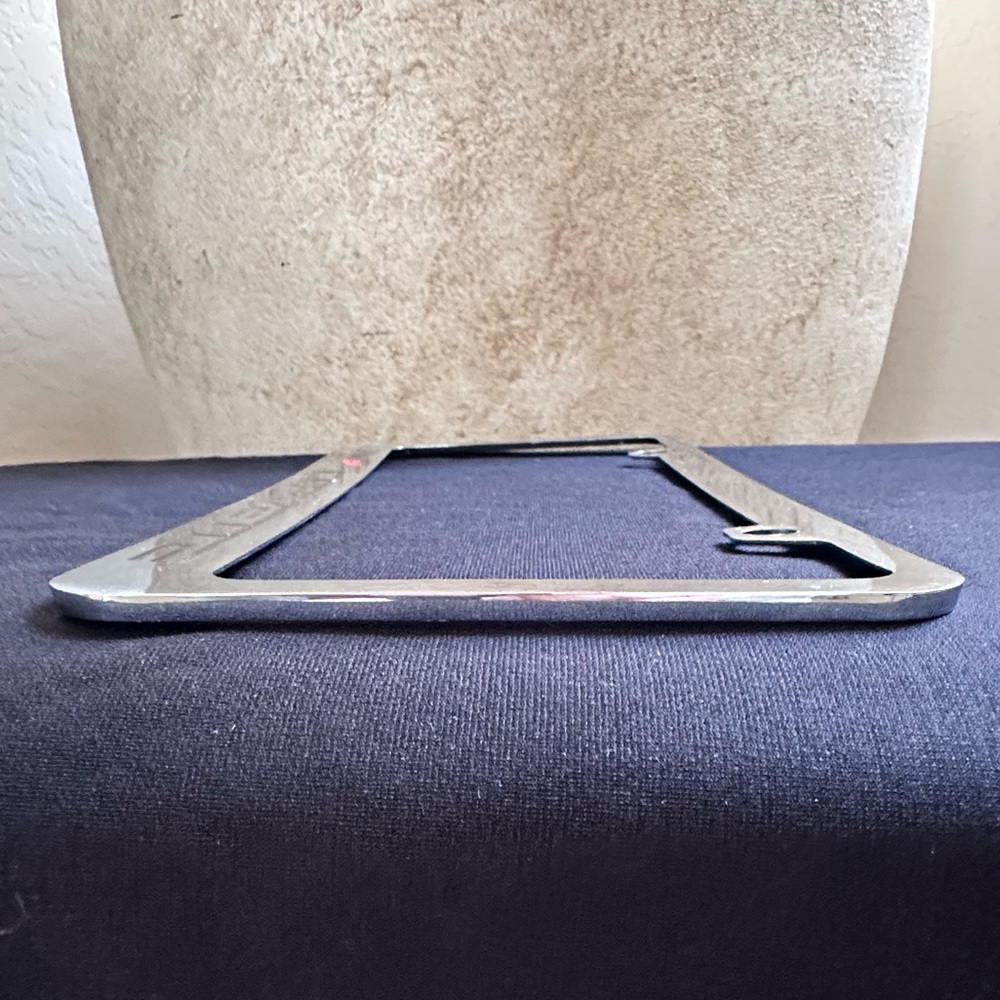 Beautiful C6 Polished Chrome Corvette License Plate Frame - Picture 7 of 12